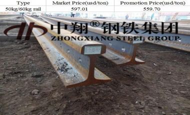 Sales Promotion of 50/ 60kg Rail For Industrial Use