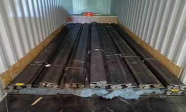 Vietnamese customers consulted and bought a batch of A75 steel rails