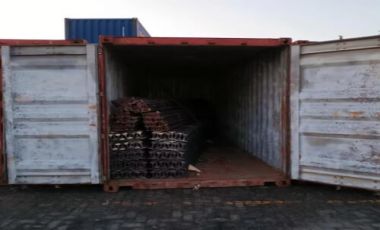 Brazilian customers ordered a batch of 38kg steel rails