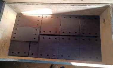 The Netherlands customer consulted and purchased a batch of rail tie plates