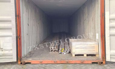 ZongXiang export 5 tons 38kg rail and rail fishplate to UAE