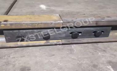 Rail fishplate used for qu120 crane rail