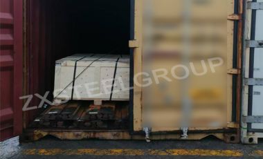 ZongXiang export 20 tons a75 rail and accessories to Malaysia