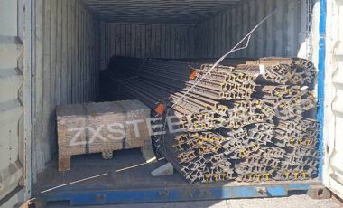 Zongxiang export a batch of 18kg/m rail and accessories to UAE