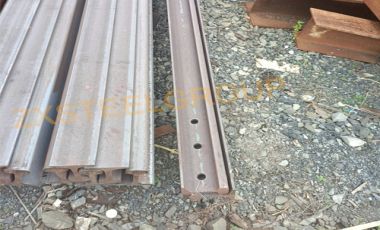 A batch of 50kg/m steel rail for sale