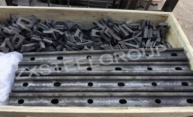 ZongXiang export a batch of rail fishplate to Zambia